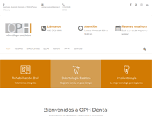 Tablet Screenshot of ophdental.cl